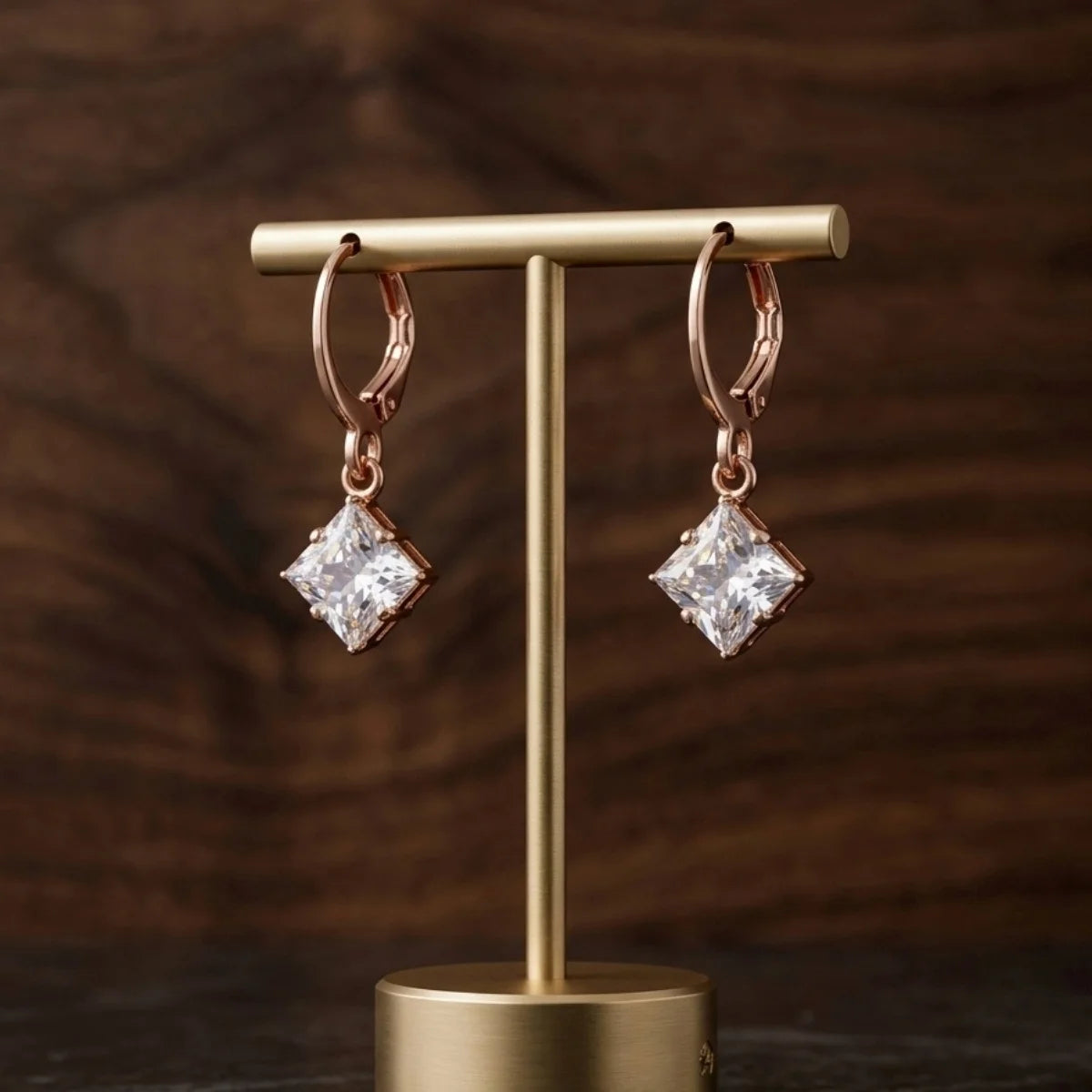 Glimmer Cube Charm (Rose Gold)