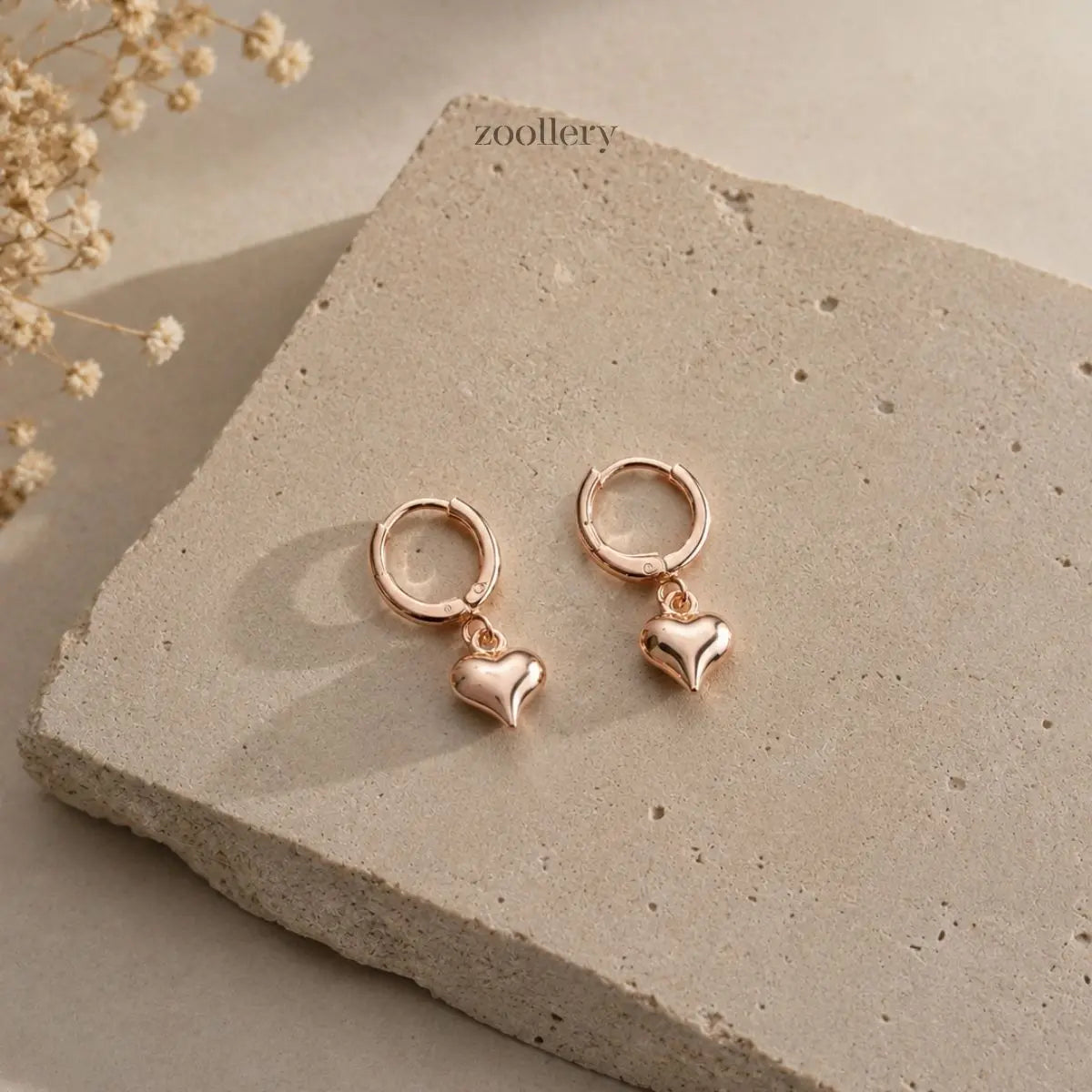Puffy Hearts (Rose Gold)