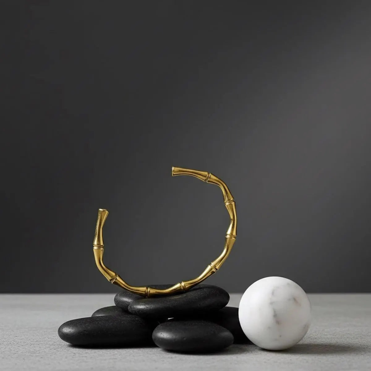 Golden Bamboo Cuff Bracelet