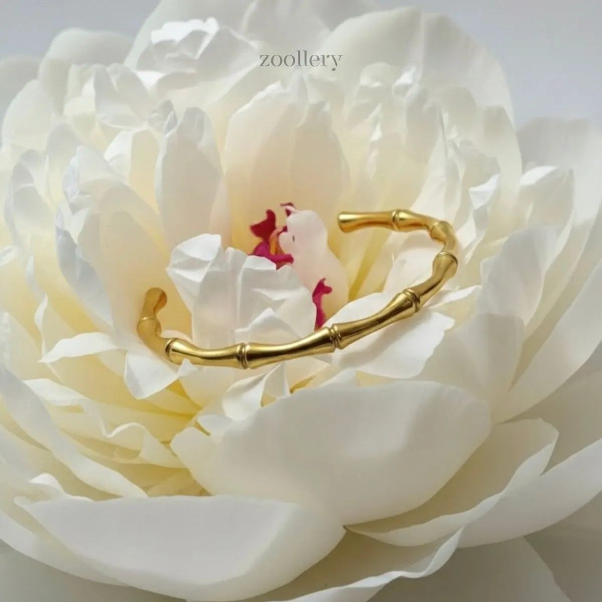 Golden Bamboo Cuff Bracelet