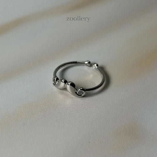 Mustache Charm Ring