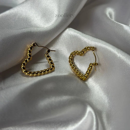 Braided Heart Hoop