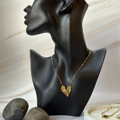 Sculpted Heart Necklace