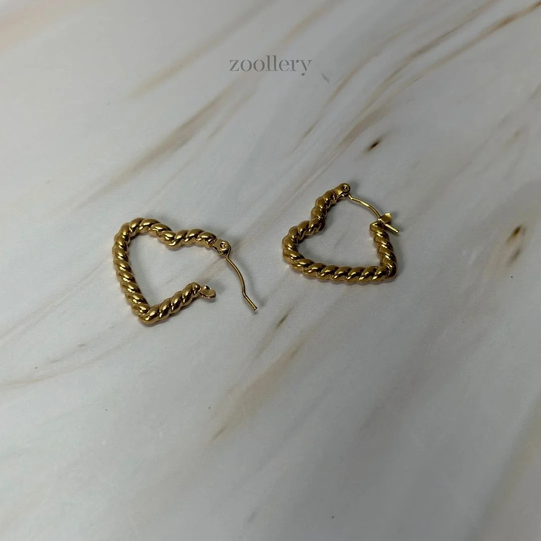 Braided Heart Hoop