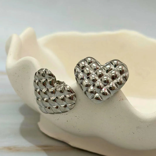 Quila Heart Studs