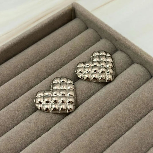 Quila Heart Studs