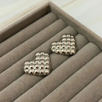 Quila Heart Studs