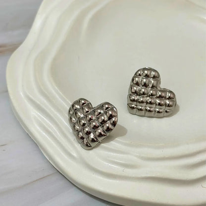 Quila Heart Studs