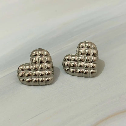 Quila Heart Studs