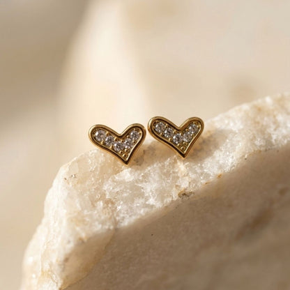 Petit Heart Studs