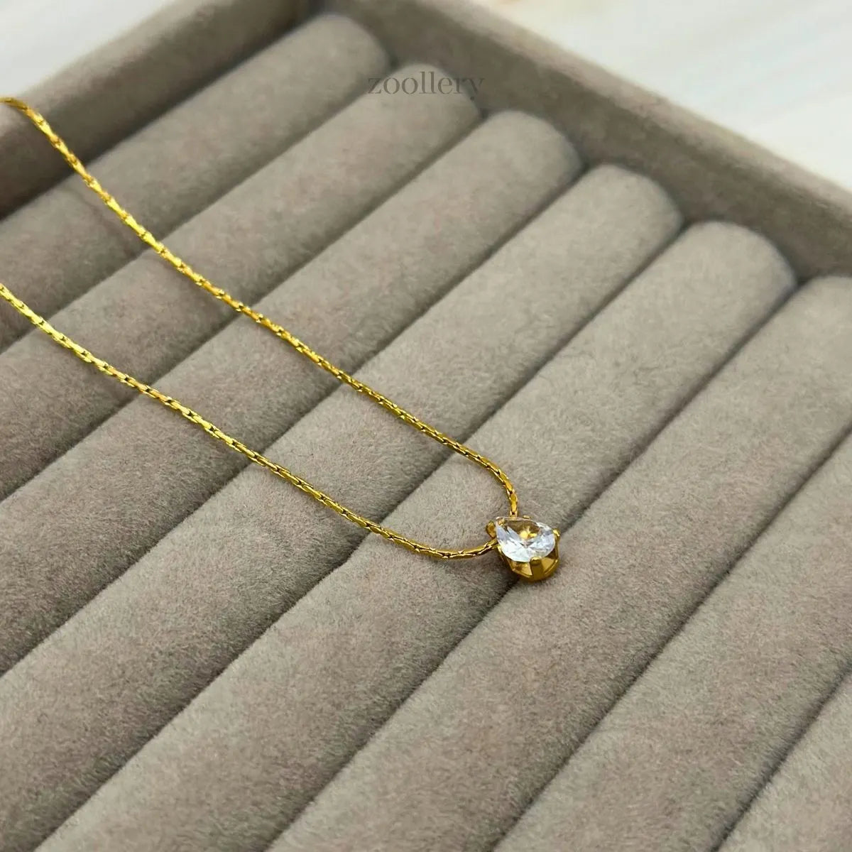 Sunlit Teardrop Necklace