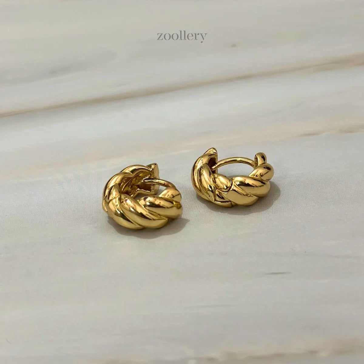 Curly Muse Hoops (Gold)
