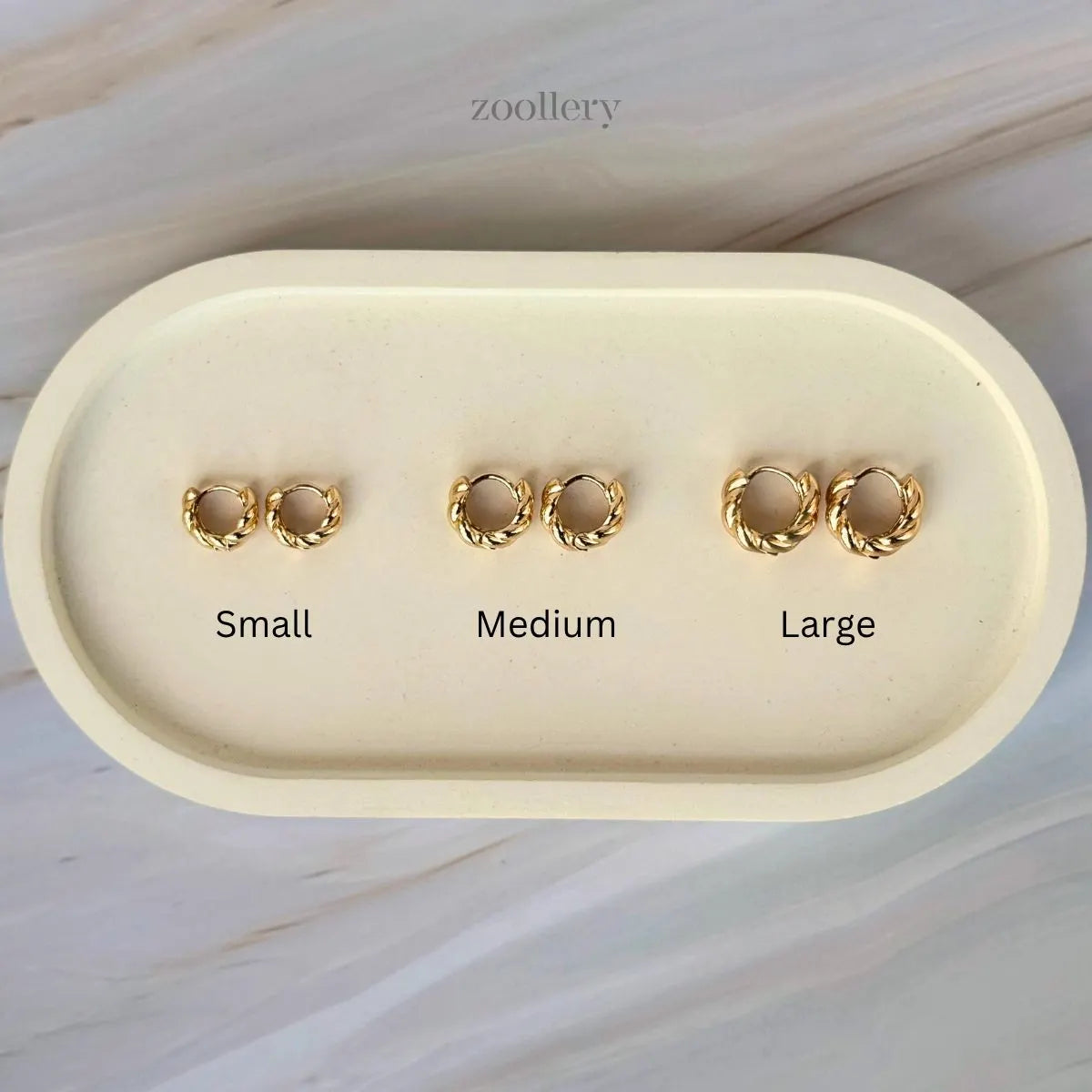 Curly Muse Hoops (Gold)