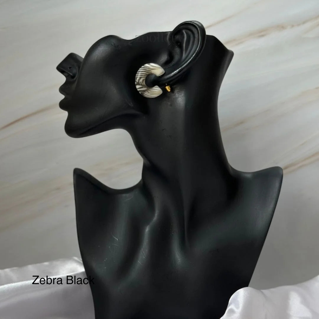 Noir Acrylic Earrings