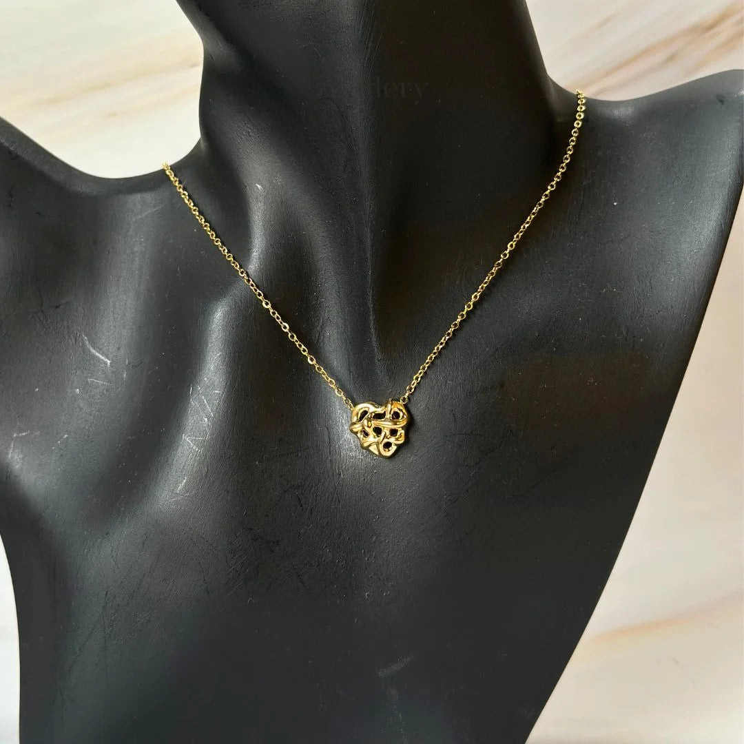 Laced Heart Necklace