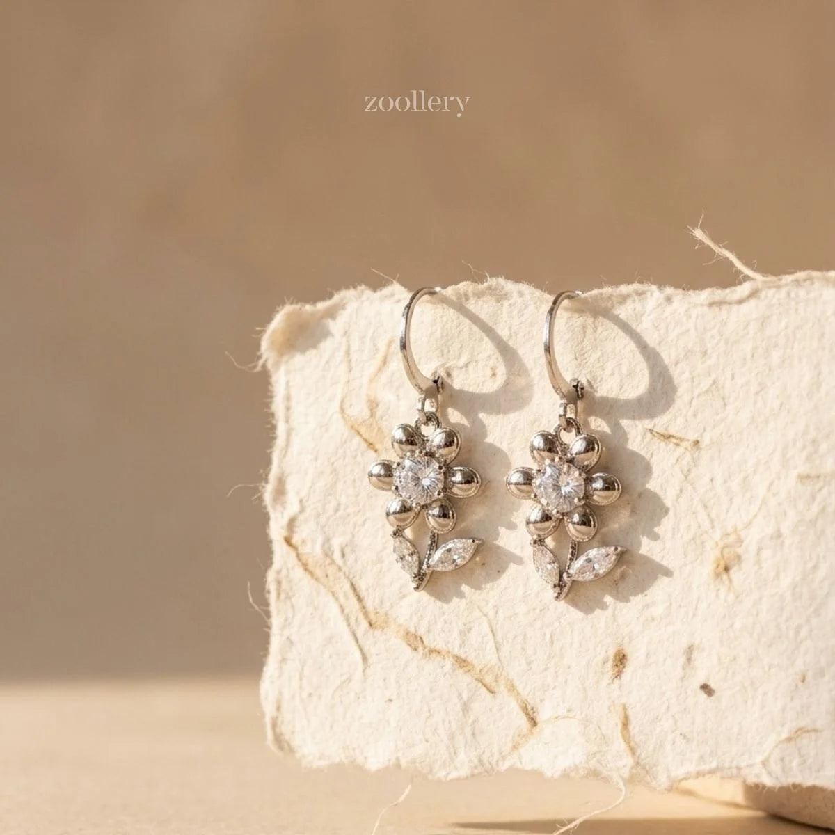 Frosted Daisy Dangles