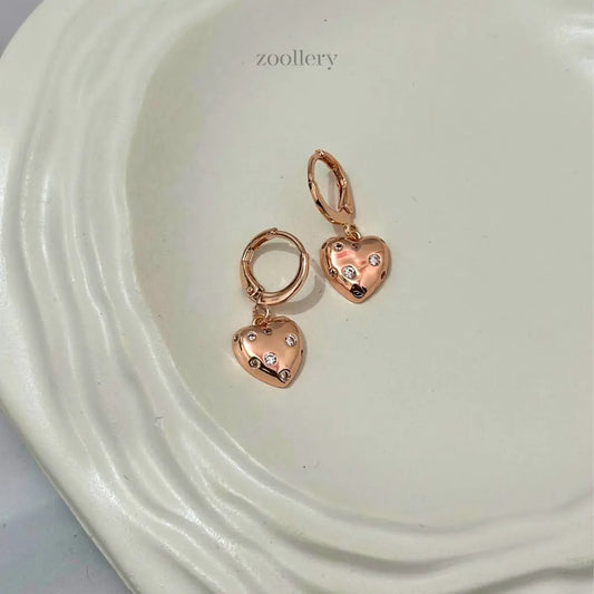 Dewy Heart Drops (Rose Gold)