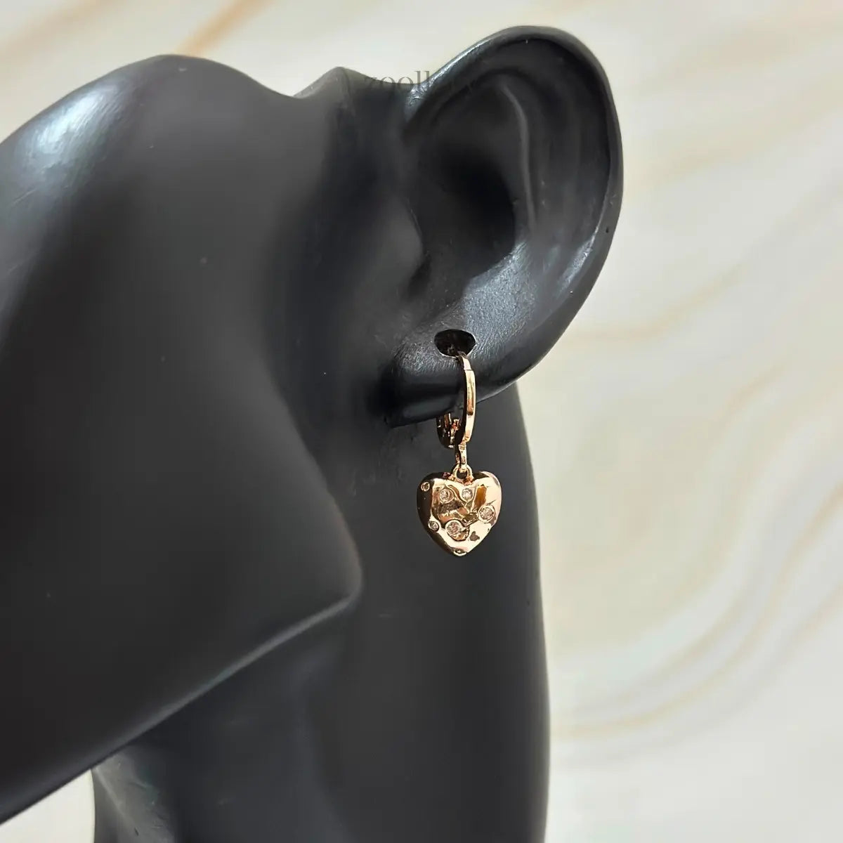 Dewy Heart Drops (Rose Gold)