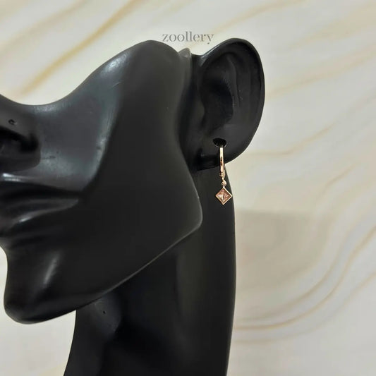 Light Square Dangle (Rose Gold)