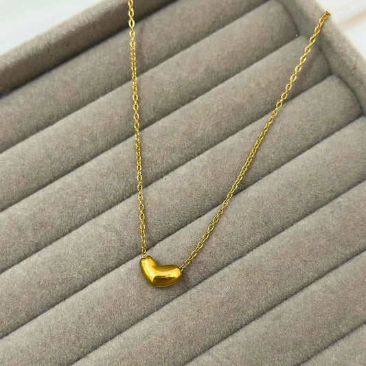 Golden Pebble Pendant