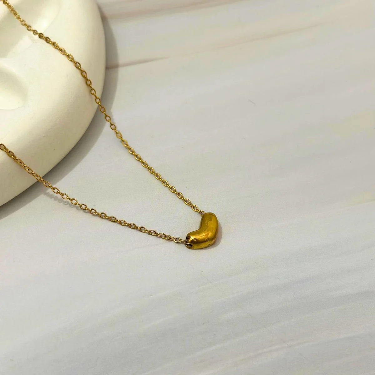 Golden Pebble Pendant