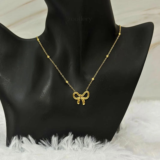 Tiny Bow Necklace