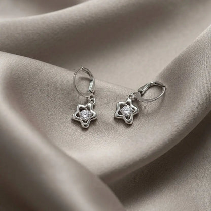 Open Star Dangles (Silver)