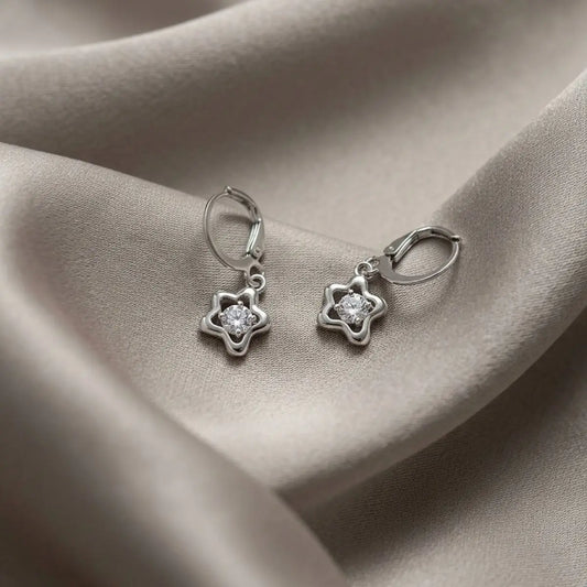 Open Star Dangles (Silver)