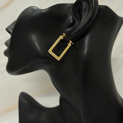 Sculpted Bar Hoops