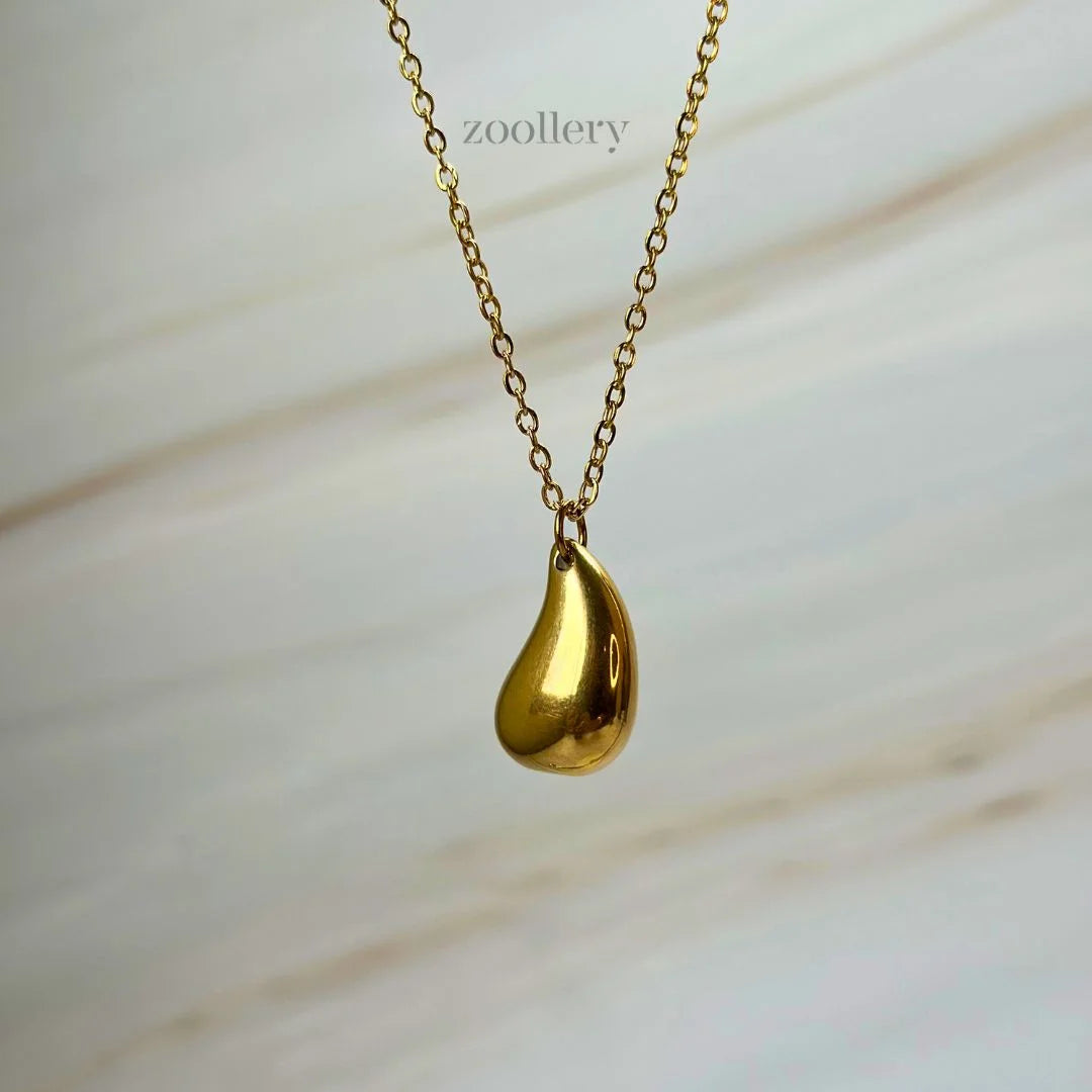 Abstract Teardrop Necklace