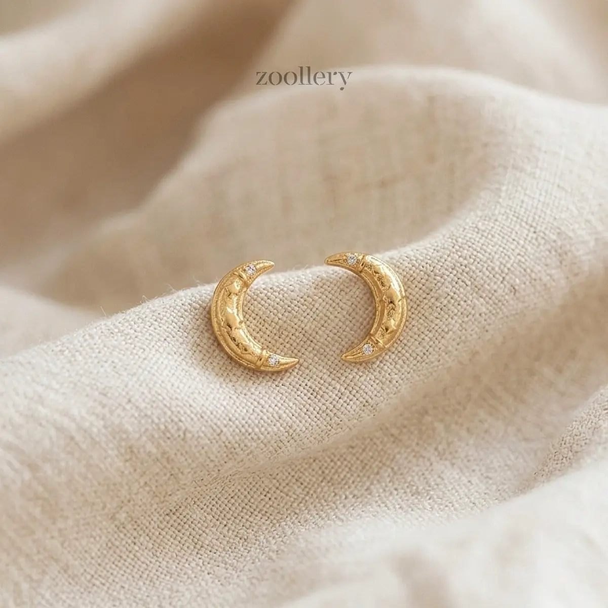 Crescent Glow Studs