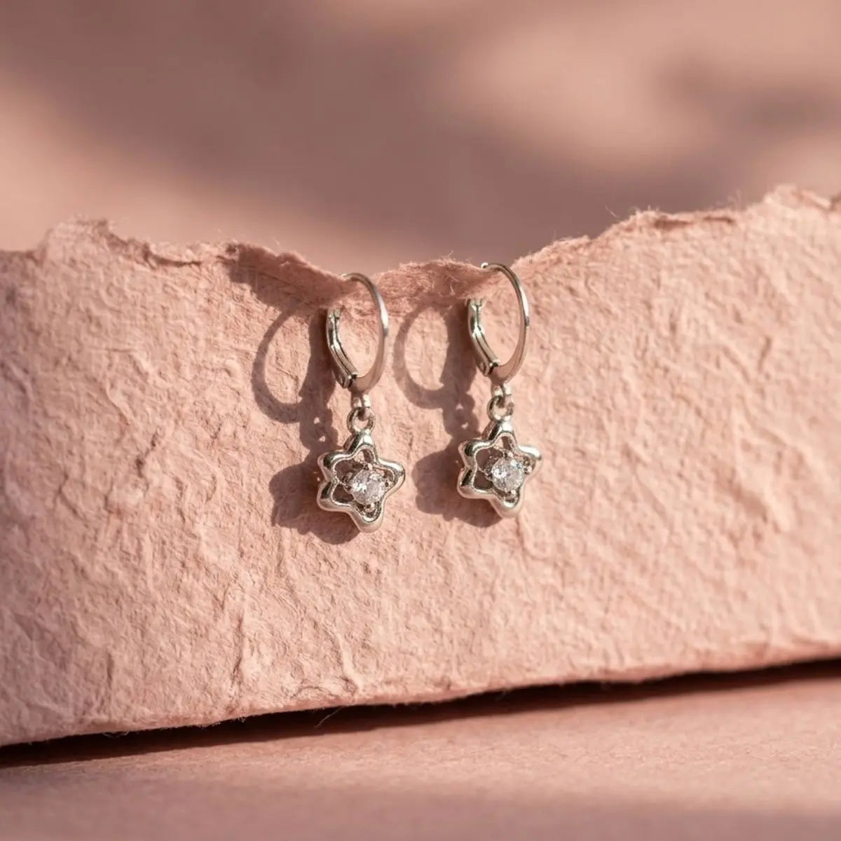 Open Star Dangles (Silver)
