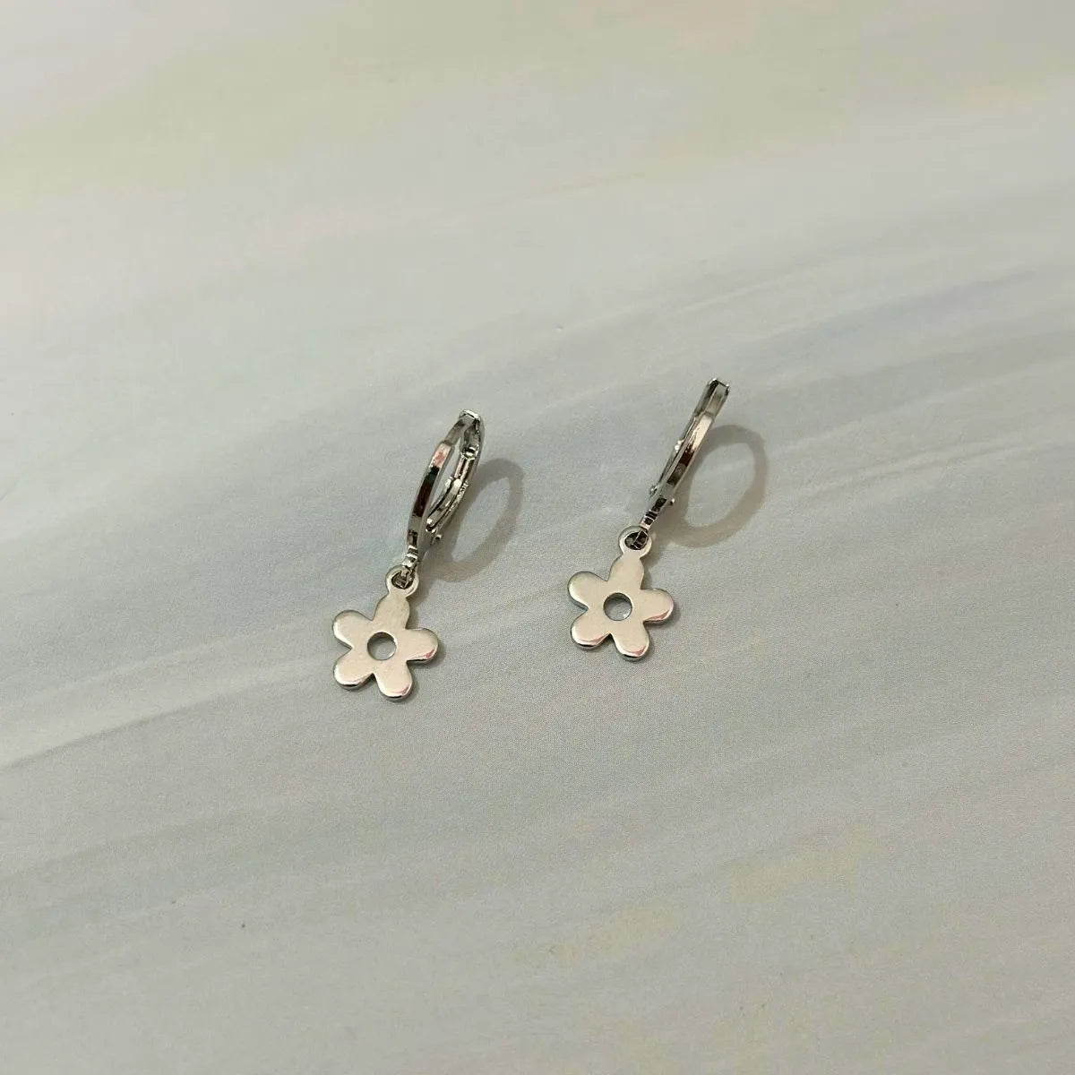 Silver Flower Drops