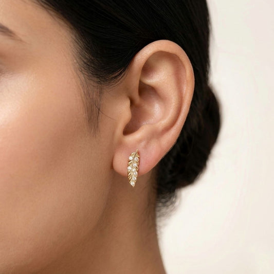 Feather Dew Studs