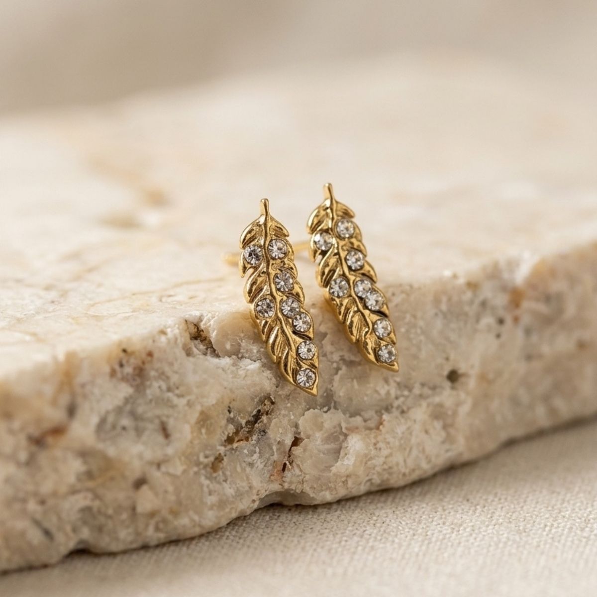 Feather Dew Studs