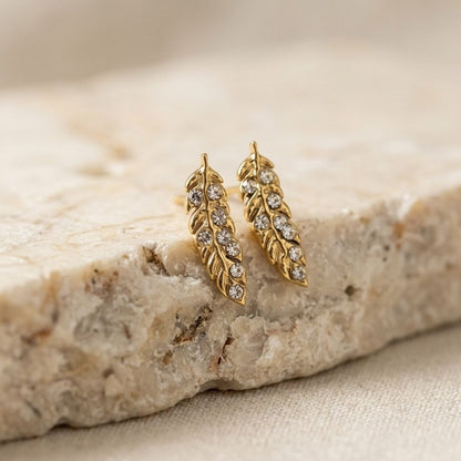 Feather Dew Studs