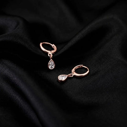 Classic Crystal Drops (Rose Gold)