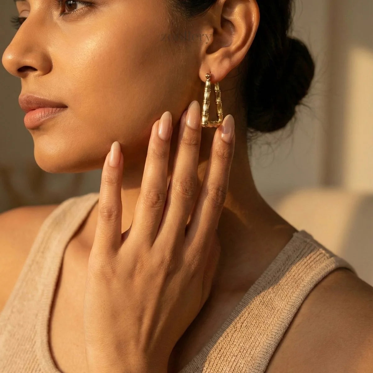Bamboo Frame Hoops