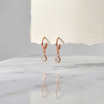 Classic Crystal Drops (Rose Gold)