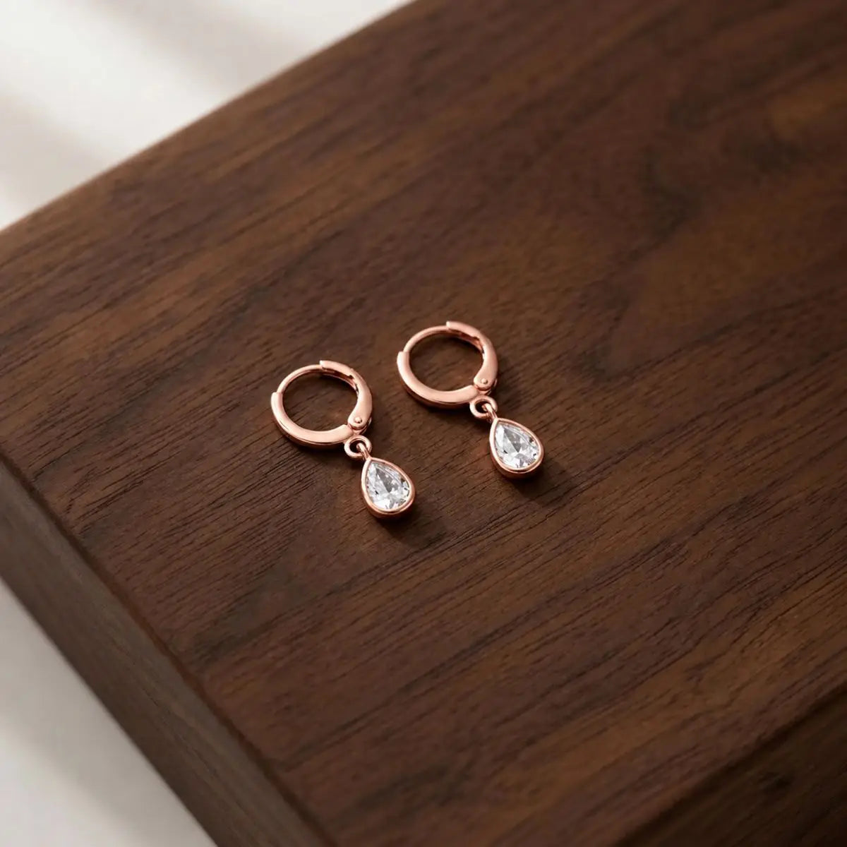 Classic Crystal Drops (Rose Gold)