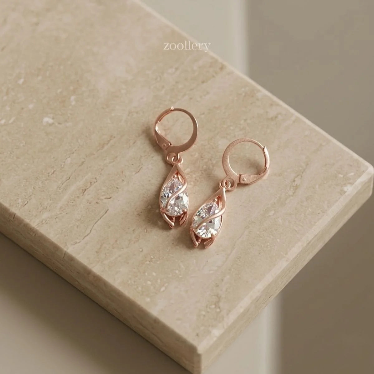 Rosy Spiral Charms