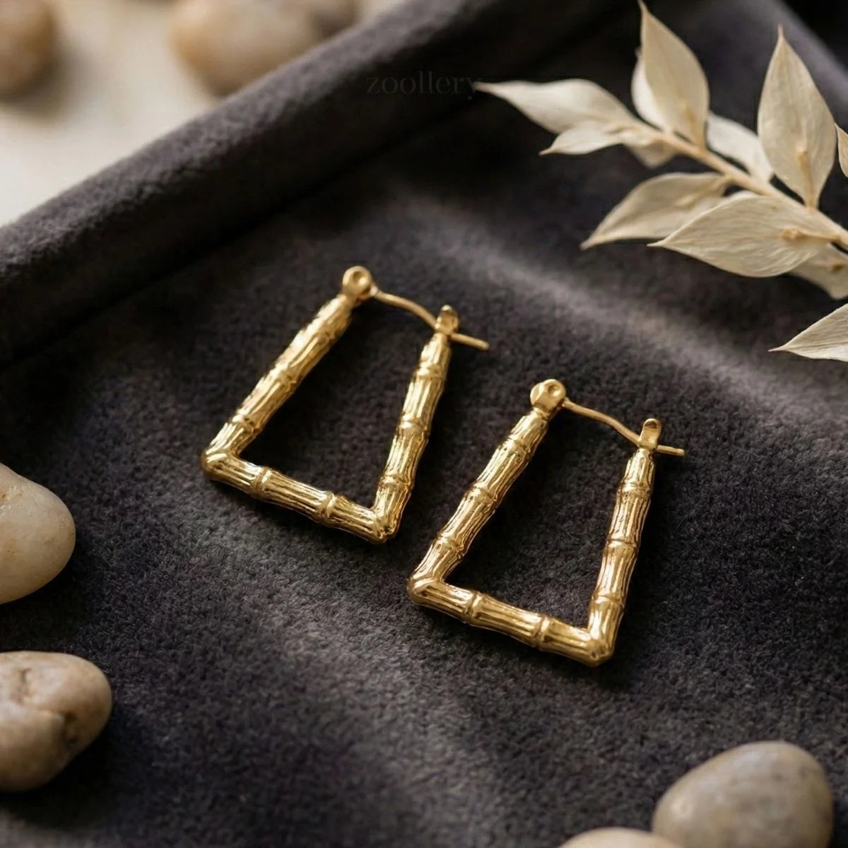Bamboo Frame Hoops