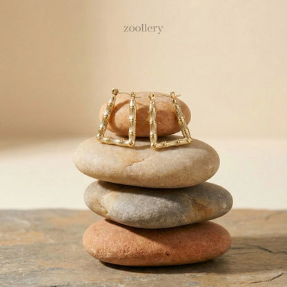 Bamboo Frame Hoops