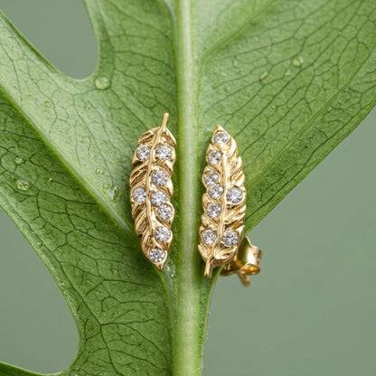 Feather Dew Studs