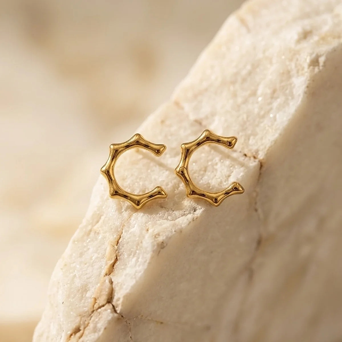 Bamboo Curve Studs