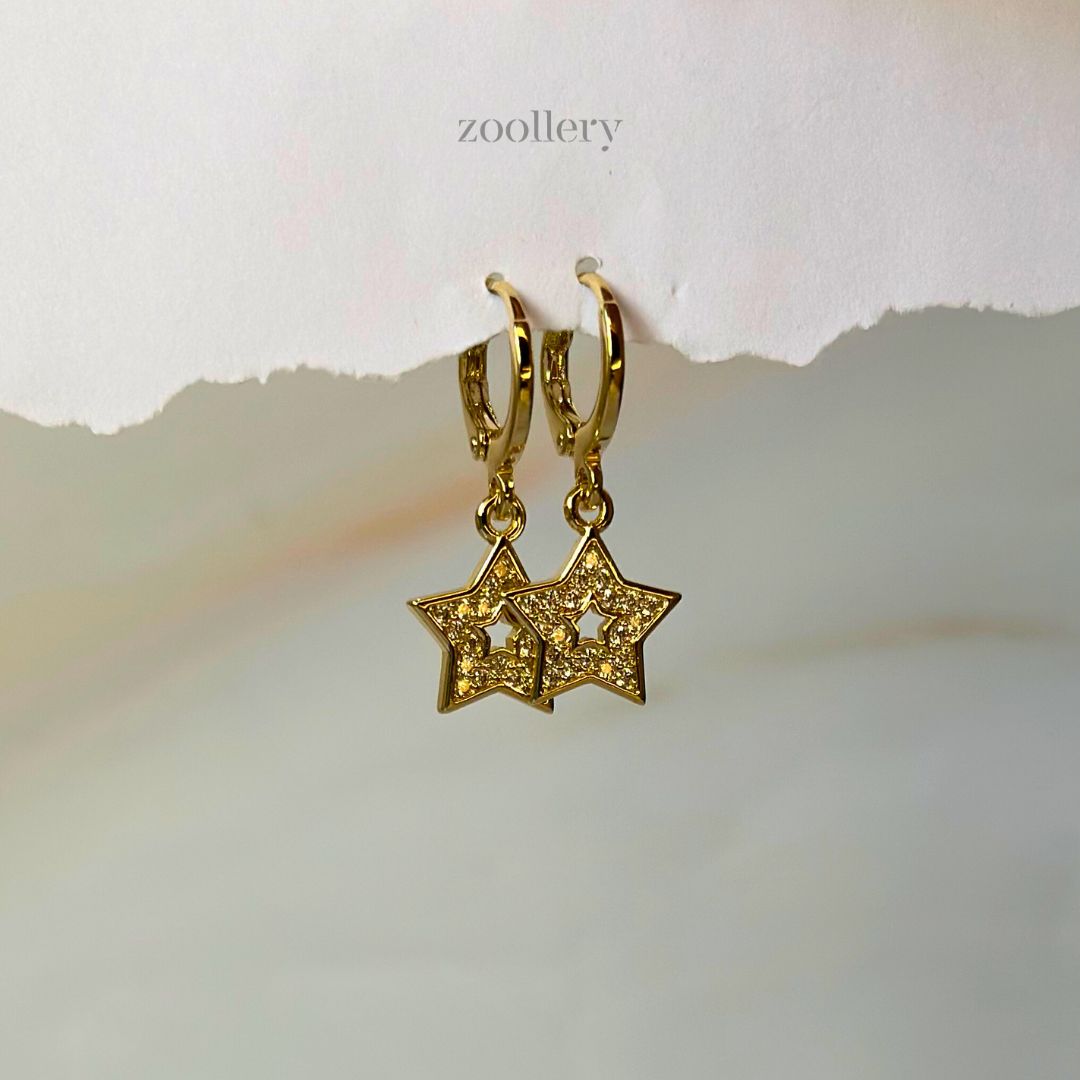 Sparkling Star Earrings