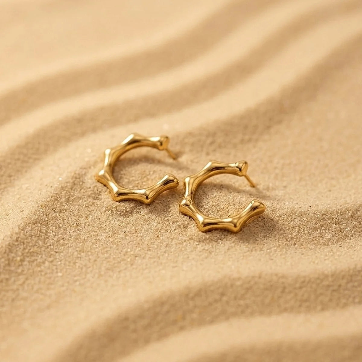 Bamboo Curve Studs