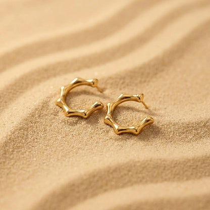 Bamboo Curve Studs