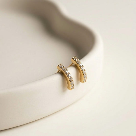 Iced Out Arc Studs