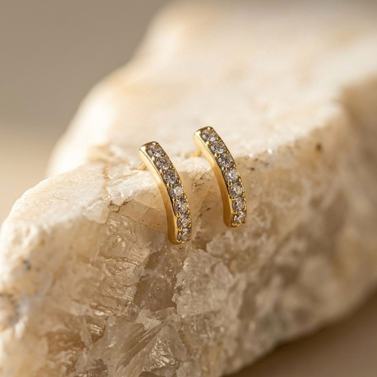 Iced Out Arc Studs